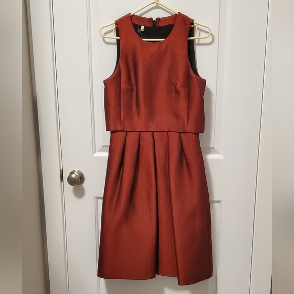 2/$69 BNWT deep red 🖤❤️ dress with black zipper detail  SZ 6 - Picture 3 of 16
